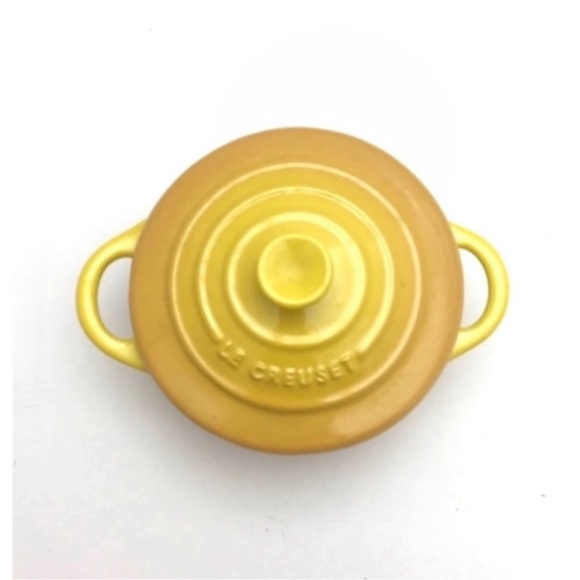 Le Creuset 8oz Round Mini Cocotte Soleil in Yellow - Picture 2 of 10